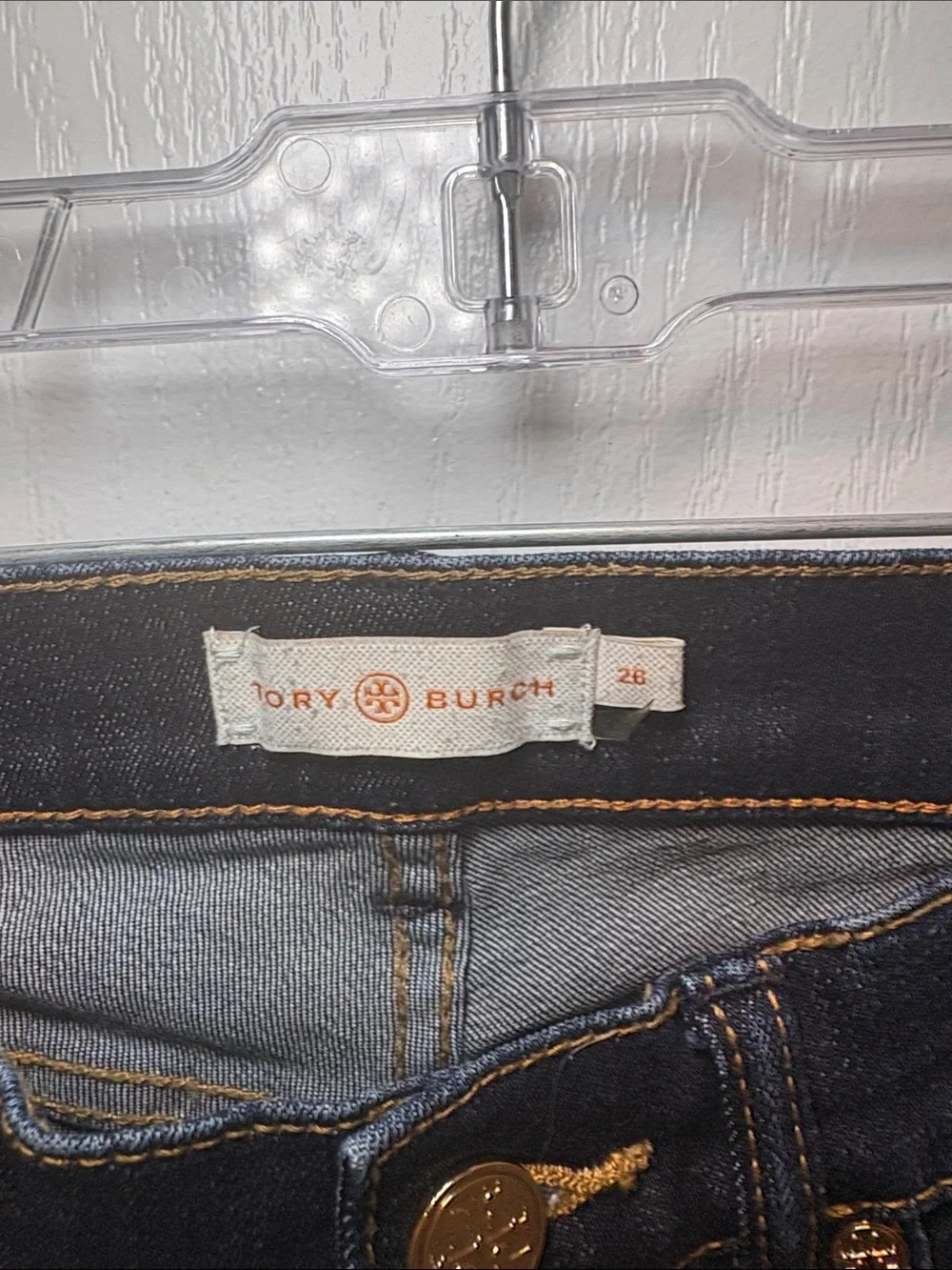 Tory Burch Dark Indigo Skinny Jeans